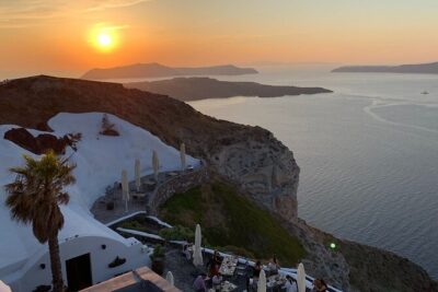 Private Santorini Half Day Highlights 4-Hour Tour & Native Driver - Imerovigli’s blue dome and the Aegean balcony