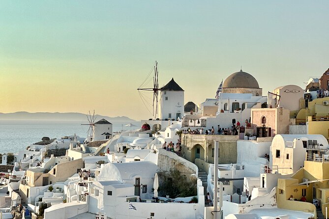 Private Santorini Tour: The Highlights Luxury Vehicle - Firostefani and the Three Bells view