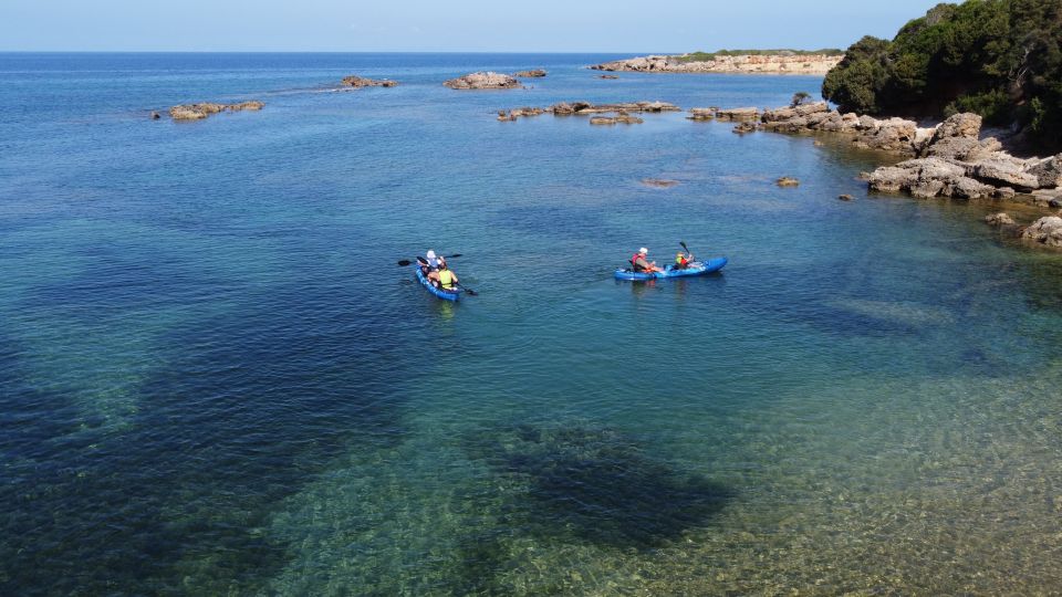 Private Sea Kayak over sunk city of ancient Feia - Snorkeling above Feia