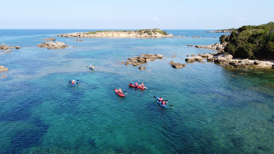 Private Sea Kayak over sunk city of ancient Feia - A traditional Greek picnic by the water