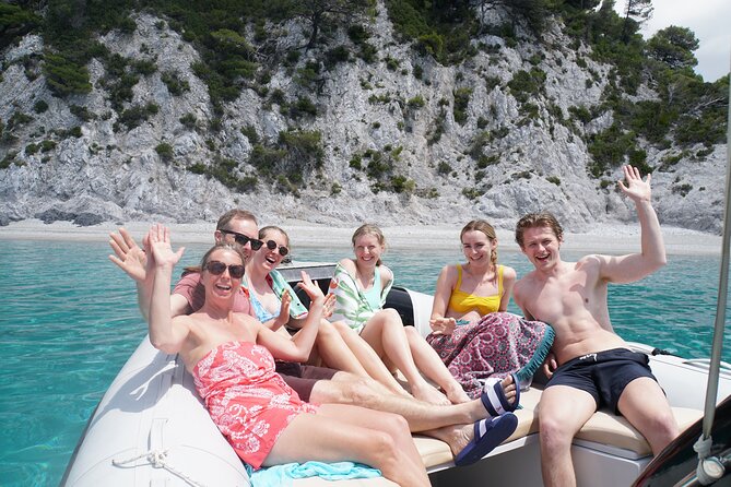 Private Skopelos Island Boat Cruise Tour to Mamma Mia Sites - Panormos, a calm gulf when the wind picks up