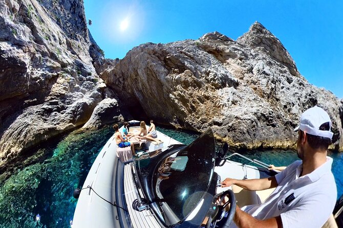 Private Skopelos Island Boat Cruise Tour to Mamma Mia Sites - Dasia and the short swim into a sea cave