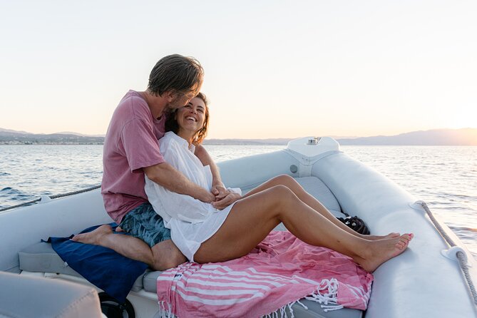 Private Sunset boat trip in Chania, Crete (price is per group) - A sunset boat ride with Chania as the backdrop