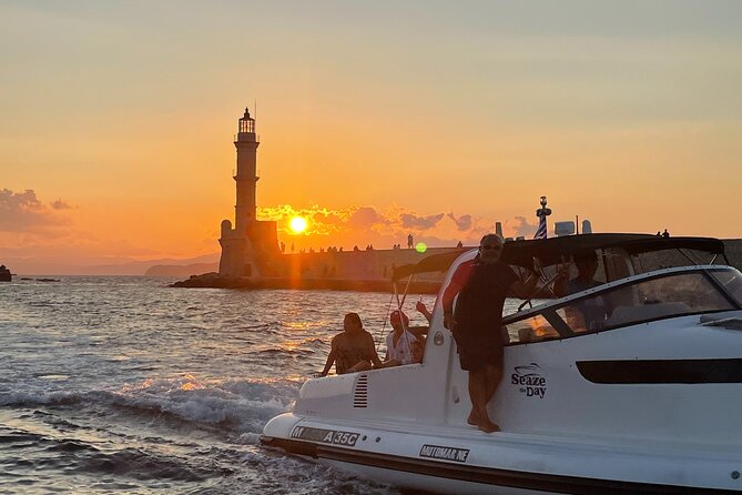 Private Sunset boat trip in Chania, Crete (price is per group) - Sunset at sea, not just sunset from shore