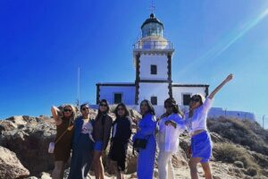 Private tour experience in Santorini island - Pyrgos and the hilltop Prophet Elias: medieval lanes and the island’s top views
