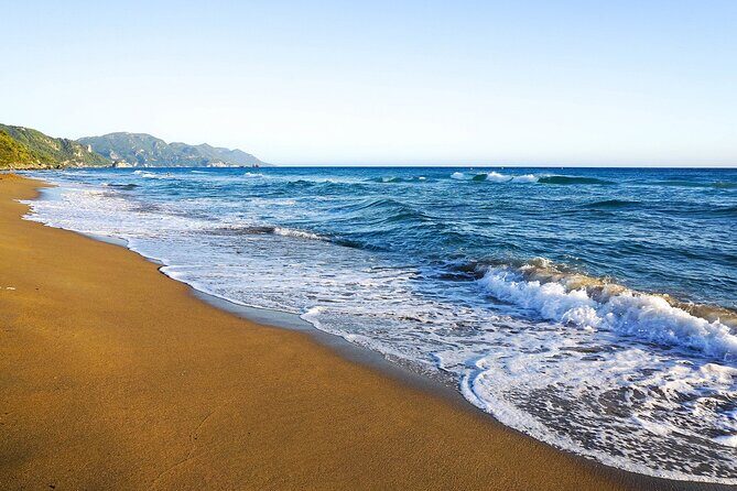 Private Tour of Corfu Beaches Paleokastritsa and Glyfada - Glyfada: golden sand, beach bars, and easygoing downtime