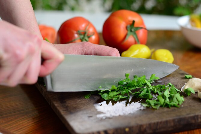 Private Walking Meze Cooking Course - Three meze dishes, from preparation to plate