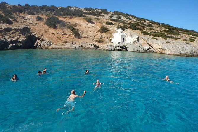 PrivateTour to Small Cyclades or Holed cave ,Blue Lagoon ,Paros - Exploring Holed Cave by water