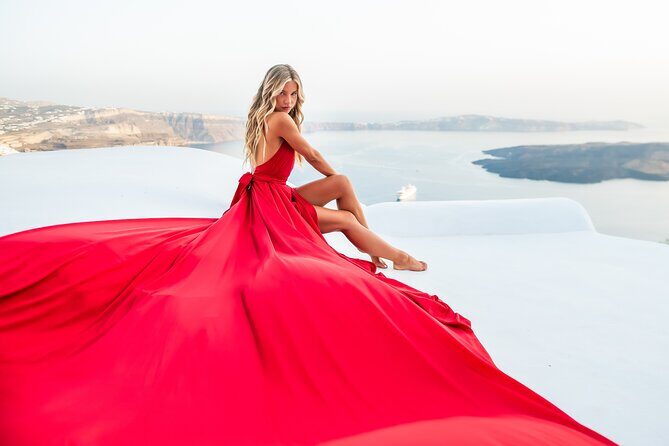 Professional Flying Dress Photoshoot In Santorini - Timing, Crowds, and the Best Way to Avoid Stress