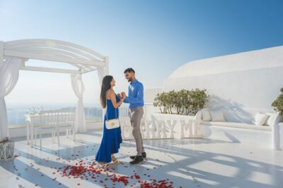 Proposal Photoshoot Santorini - The Lead-Up Before You Ask