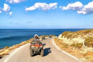 Quad Safari from Platanias of Chania - CFMoto 450 ATVs: What It Means for Your Body, Shoes, and Eyes