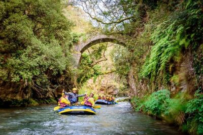 Rafting in Lousios and Alfeios rivers - The Lousios section: clear water and easy action