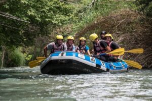 Rafting Lousios river - Getting to the Maratha base without losing your morning