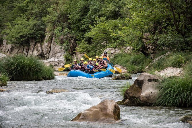 Rafting Lousios river - The gorge finale: Koukos bridge and the Vrodos waterfall hike