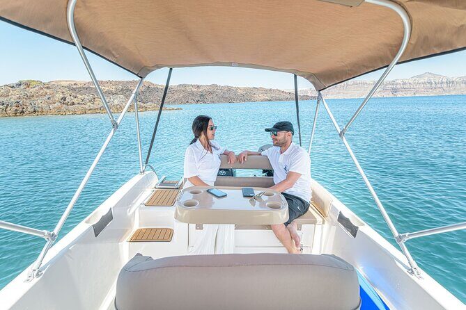 Rent a Boat in Santorini with Free License - How a 5-hour Santorini boat day typically unfolds