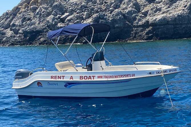 Rent a Boat without License - Starting at Traounou Beach in Rhodes