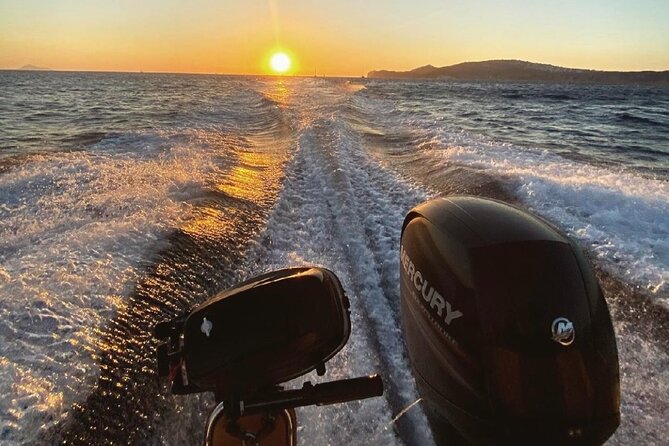 Rent a SpeedBoat in Santorini with License or Skippered - Nea Kameni: volcanic scenery at the center of the route