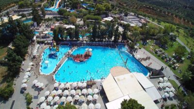 Rethymno Area: Limnoupolis Water Park Ticket with Transfers - The central pool is the park’s easy-going center