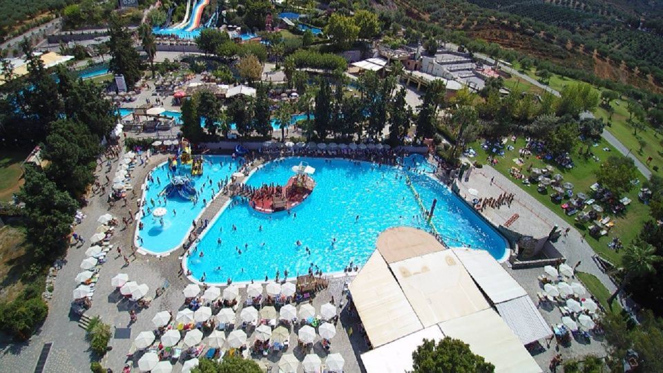 Rethymno Area: Limnoupolis Water Park Ticket with Transfers - The central pool is the park’s easy-going center