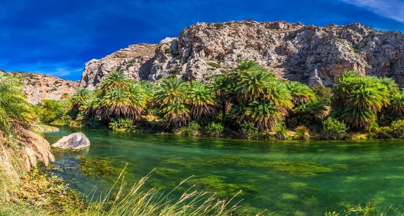 Rethymno/Chania: Preveli Beach and Kourtaliotiko Gorge Tour - A 10-hour south-coast hit from Chania or Rethymno