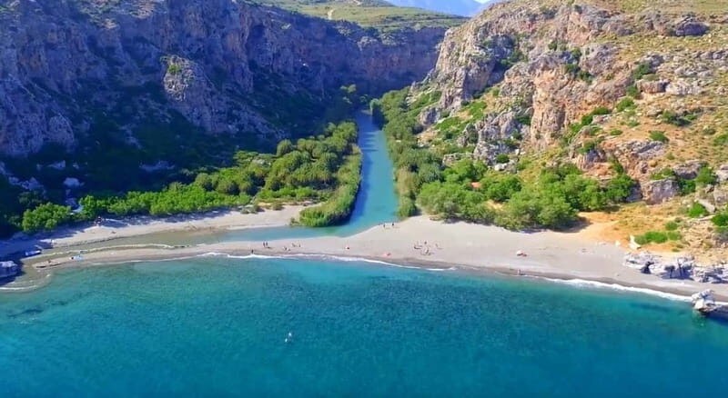 Rethymno/Chania: Preveli Beach and Kourtaliotiko Gorge Tour - Damnoni and the Plakias area: the return-break that helps the day