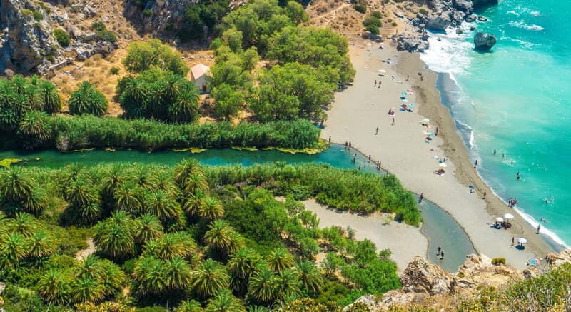 Rethymno/Chania: Preveli Beach and Kourtaliotiko Gorge Tour - Damnoni Beach to Preveli: the boat ride and what it really costs