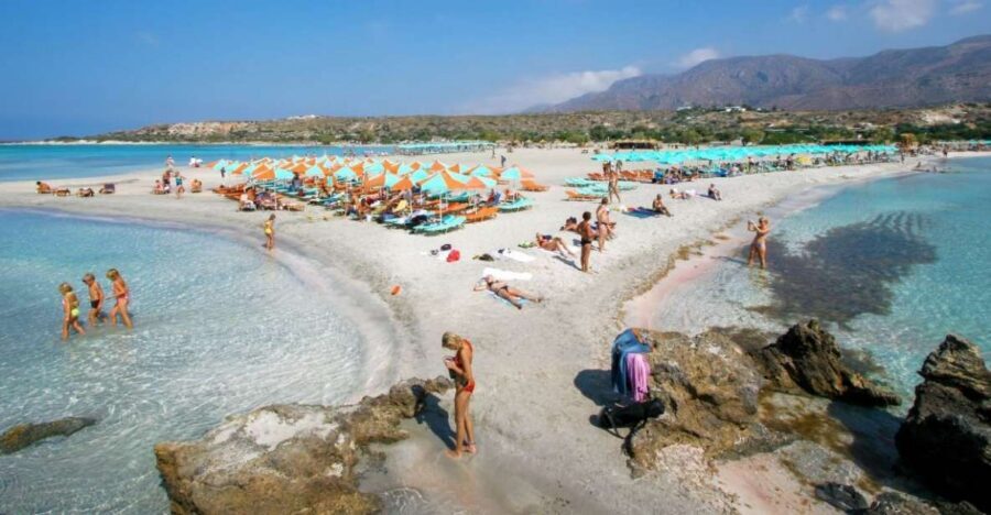 Rethymno: Elafonisi Day Trip with Balos Lagoon Photo-Stop - Elafonisi Pink Sand and Shallow Swims: the easiest win of the day