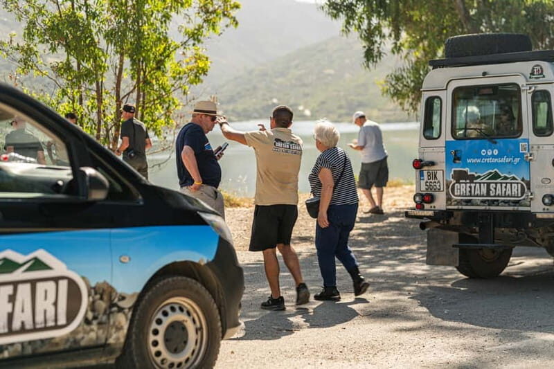 Rethymno: Full-Day Land Rover Safari to Preveli - Preveli Beach: palm-forest river vibes and Libyan Sea swimming