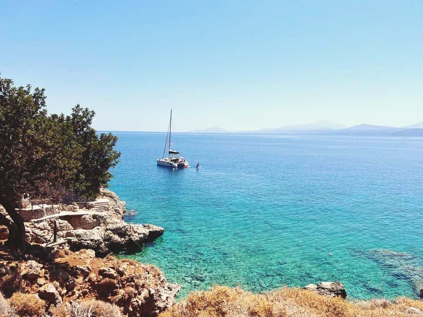 Rethymno Premium Catamaran Cruise: Healthy Lunch & Open Bar - Water toys you’ll actually use: SUP, snorkeling, fishing, noodles