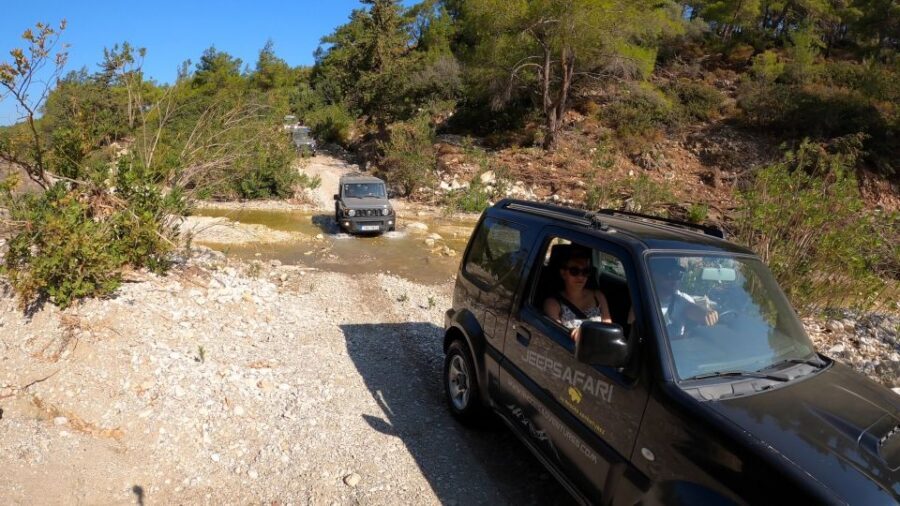 Rhodes: 4x4 Self-Drive Jeep Tour with Pickup in the North - Saint Soula’s healing spring by the tavern