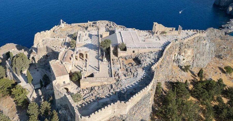 Rhodes: Acropolis of Lindos Entry Ticket with Audio Guide - Meeting point reality check: Rhodes Aquarium start and Palace of the Grand Master finish