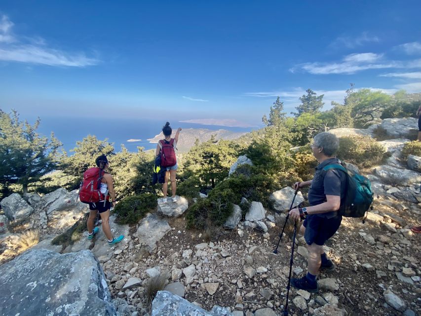 Rhodes: Akramitis Mountain Guided Hike - The summit view over the Aegean