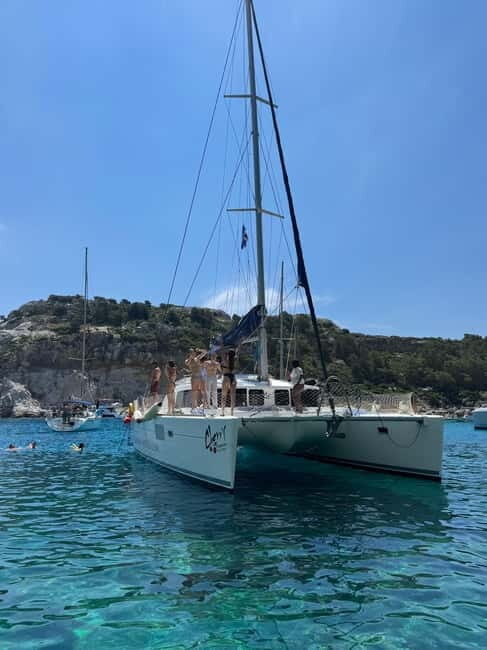 Rhodes: All inclusive Catamaran Escape with Lunch & Drinks - Snorkeling, paddleboards, and the “active or relaxed” balance