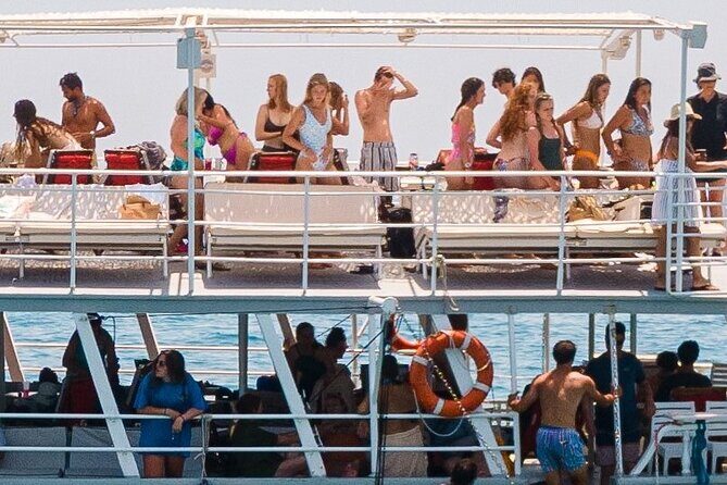Rhodes Bay to Bay Swim Cruise-Greek Buffet w/wine included - Anthony Quinn Bay: deep rocks, thousands of fish, and snorkel gear included
