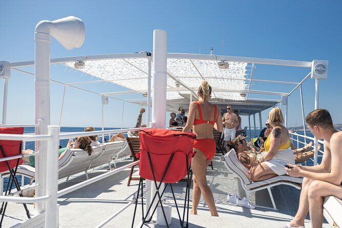 Rhodes Bay to Bay Swim Cruise-Greek Buffet w/wine included - Greek buffet lunch with wine included (and what to expect)