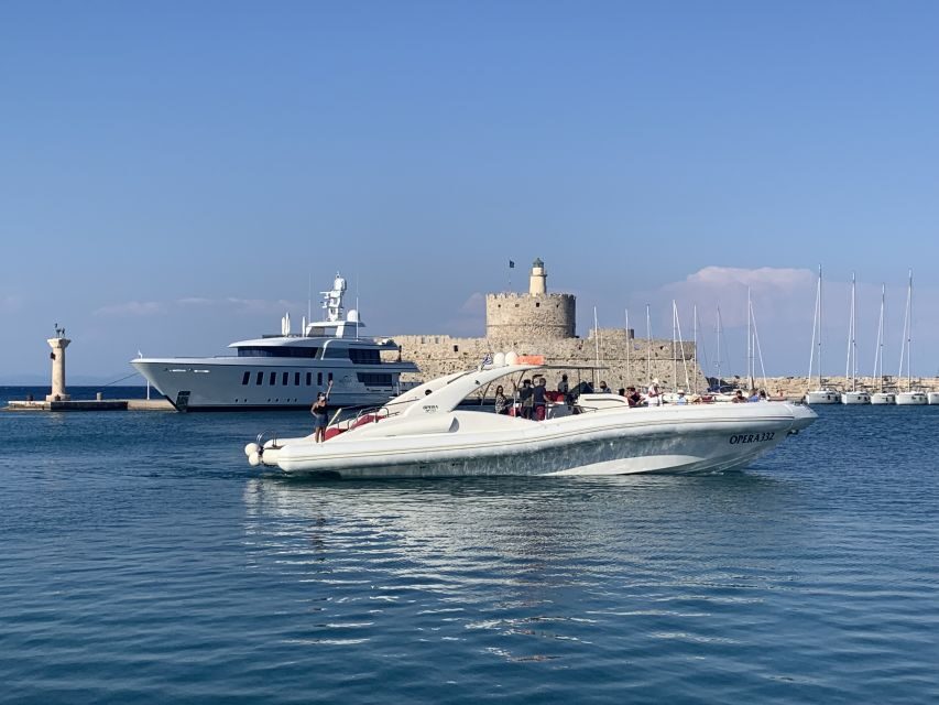 Rhodes: Beach Cruise with Swimming, Meal, & Unlimited Drinks - Anthony Quinn Bay: the bay stop where the pace shifts