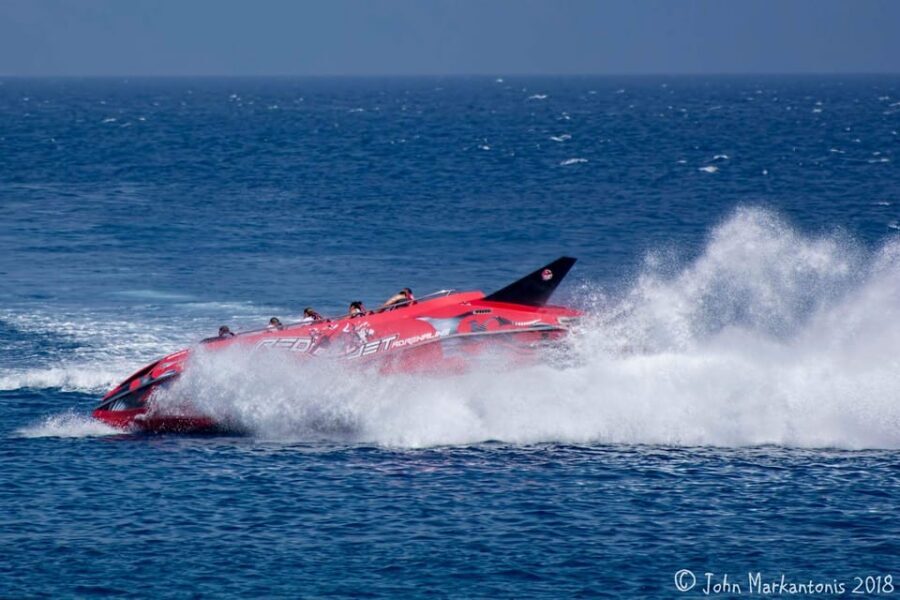 Rhodes: Beaches Trip by Jet Boat with Snorkeling and Drinks - Santa Marina Rhodes: Another Strong Swim Block
