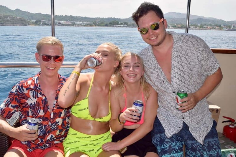 Rhodes: Boat Party Cruise with Live DJ - DJ Mike, Games, and the Crew That Keeps It Fun