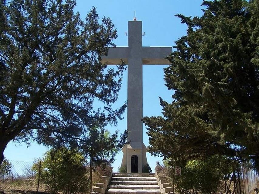 Rhodes: Butterfly Valley and Filerimos Hill Bus Trip - Golgotha and the Road of Martyrdom: the Italian-built 18-meter cross