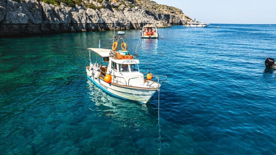 Rhodes: Captain Manolis Fishing Trip with BBQ and Swimming - Rhodes fishing at sea: rod fishing with Captain Manolis