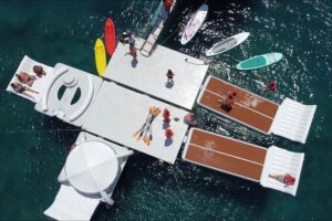 Rhodes Cruise - Fun in the Sun - Ladiko Beach Fun Island: the floating playground that makes the trip worth it