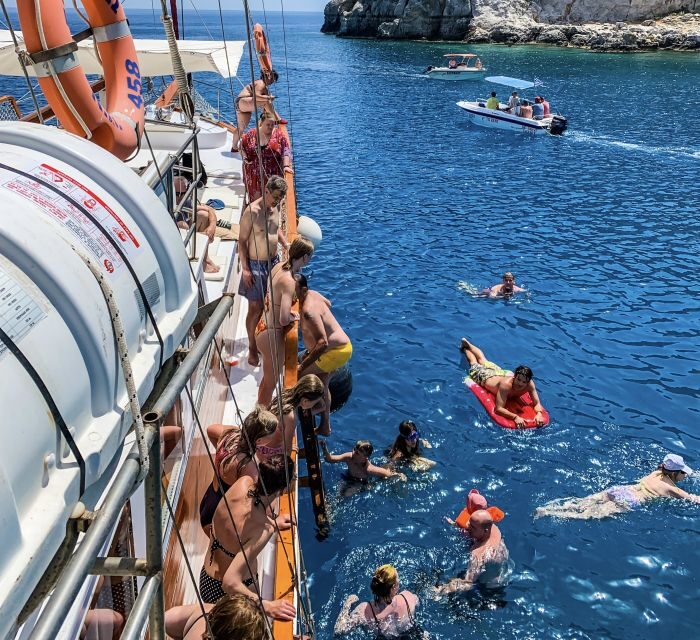 Rhodes: Cruise with 3 Stops, Lunch and Unlimited Drinks - Weather, Choppiness, and What the Crew Does When Seas Get Rough