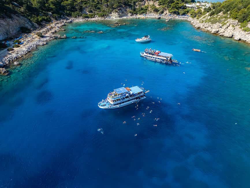 Rhodes: Daily Cruise to Lindos - Anthony Quinn Bay: your 30-minute swim stop and photo moment