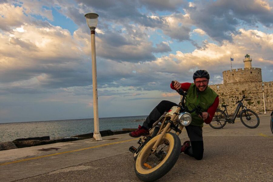 Rhodes: E-bike Highlights Sunset or Morning Photo Tour - Less-touristy corners: myths, moat crossing, and the windmills/festung feel