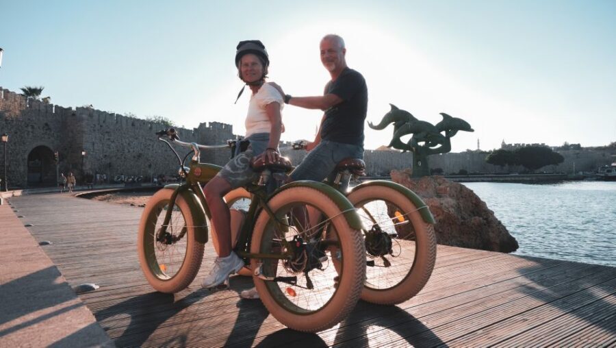 Rhodes: eBike Highlights Tour w/ Personal Photographer - Colossus of Rhodes photo moment: why this short stop works