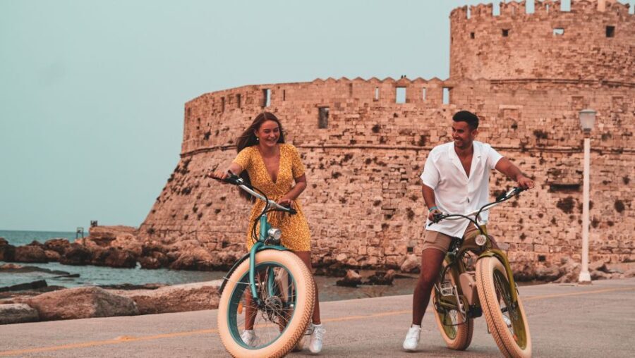 Rhodes: eBike Highlights Tour w/ Personal Photographer - Acropolis of Rhodes learning: a viewpoint-style history connection