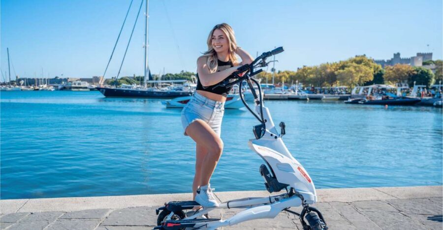 Rhodes: Explore the New and Medieval City on Trikkes - Windmills of Mandraki: quick stop, big skyline energy
