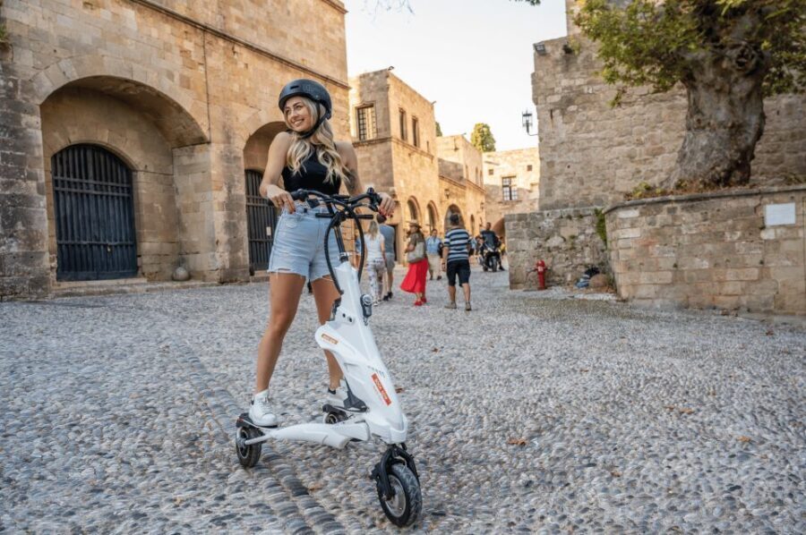 Rhodes: Explore the New and Medieval City on Trikkes - Through Rhodes Old Town: Socrates Street and quiet residential paths