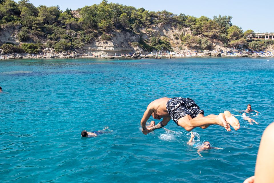 Rhodes: Full Day East Coast Bay to Bay Boat Trip with Lunch - Tsambika Bay: two hours, a long beach, and lunch