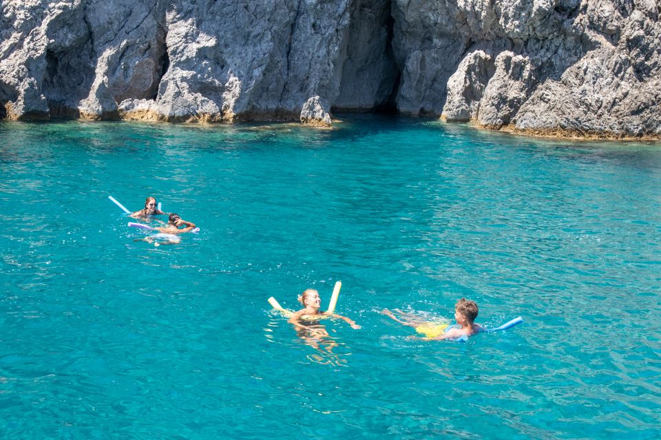 Rhodes: Full Day East Coast Bay to Bay Boat Trip with Lunch - What lunch, seating, and boat life are really like